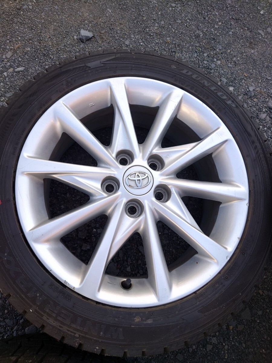 トヨタ プリウスα 純正 ホイール &スタッドレスタイヤ 4本 17インチ 中古_画像3