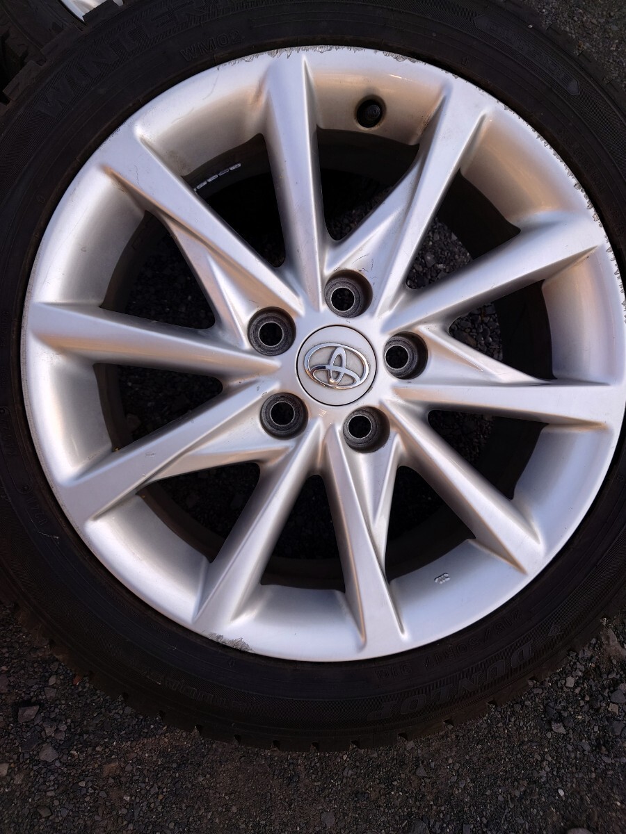 トヨタ プリウスα 純正 ホイール &スタッドレスタイヤ 4本 17インチ 中古_画像5