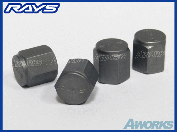  стандартный товар *RAYS Logo входить воздушный крышка клапана 4 штук [ стальной ]