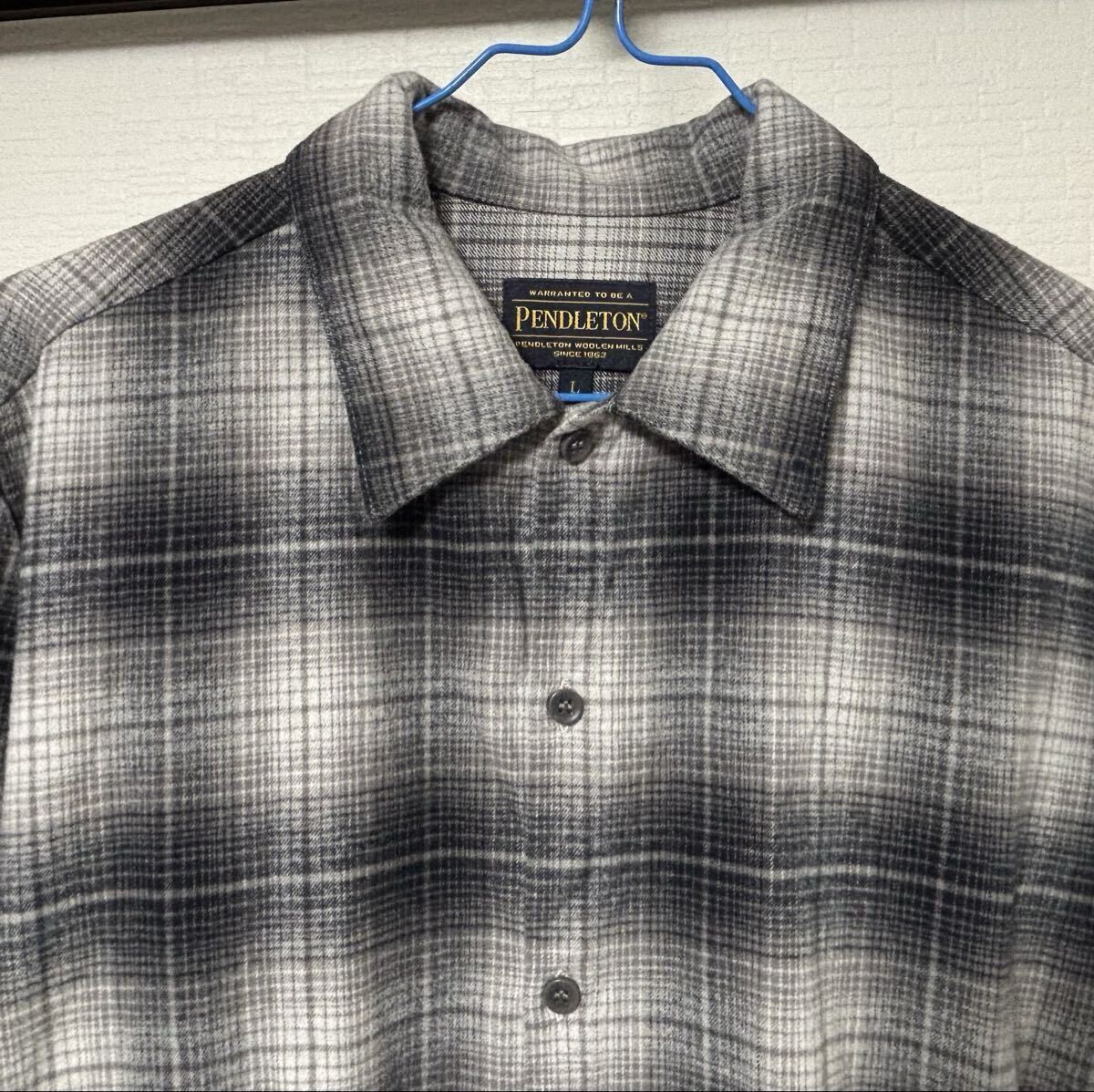 Pendleton ペンドルトン チェック シャツ オンブレ Lサイズ ヴィンテージ 復刻 アメカジ コットン_画像2