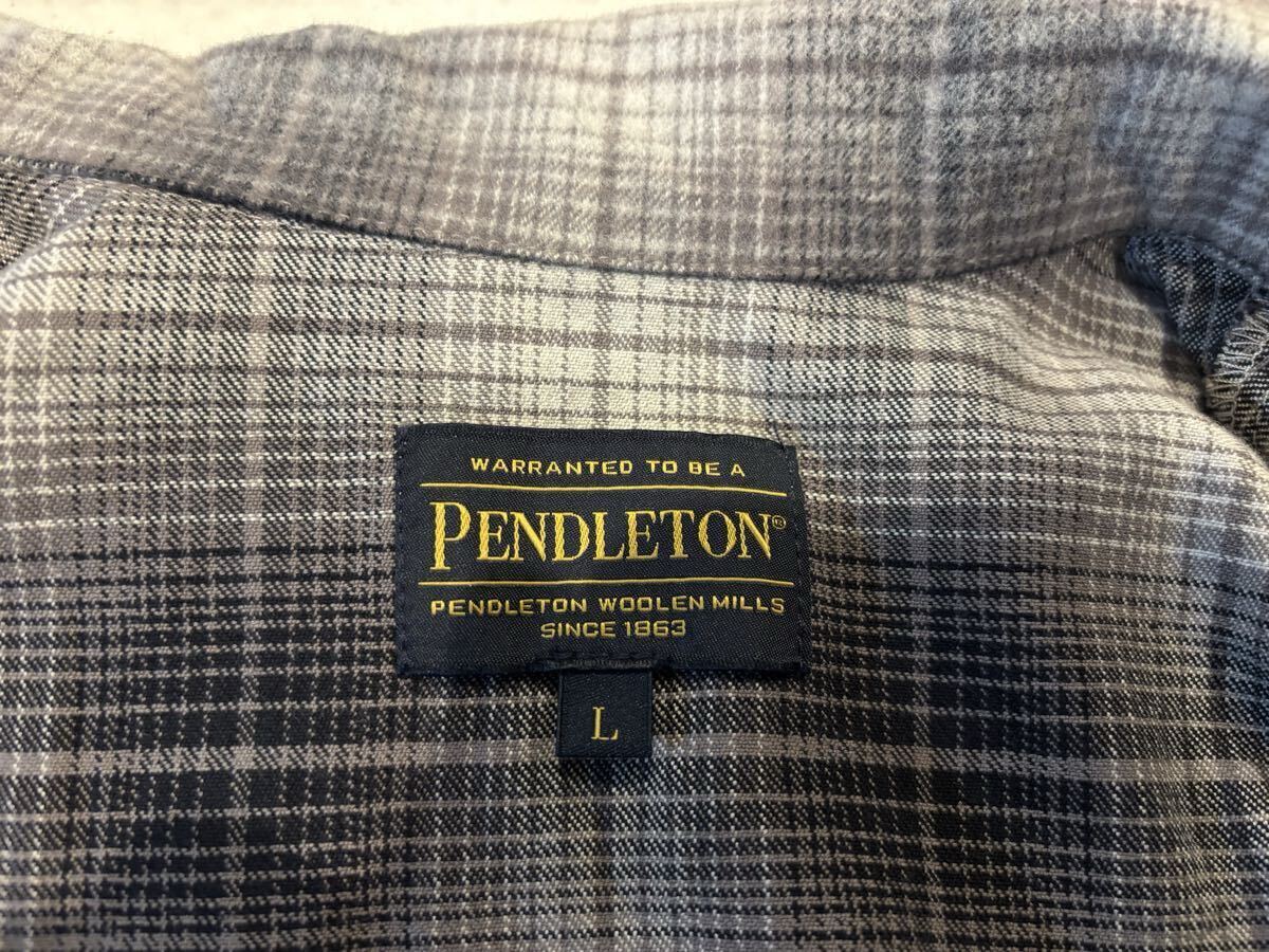 Pendleton ペンドルトン チェック シャツ オンブレ Lサイズ ヴィンテージ 復刻 アメカジ コットン_画像6