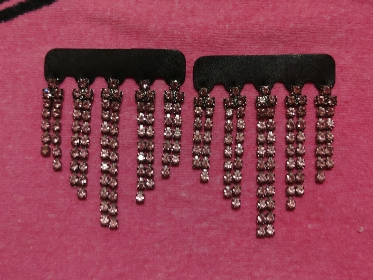 ☆DAD ギャルソン エグゼクティブミラーラインストーン ライトローズ☆_画像1