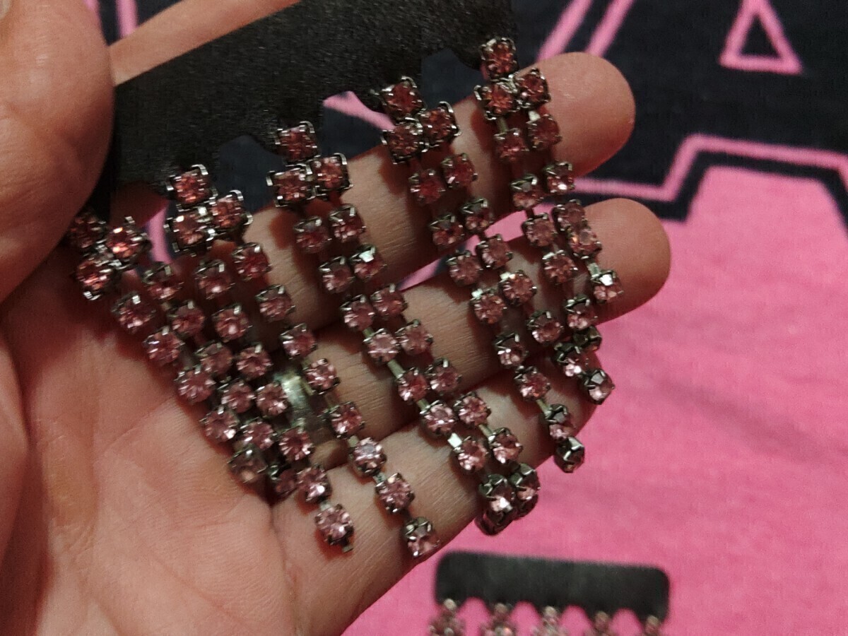 ☆DAD ギャルソン エグゼクティブミラーラインストーン ライトローズ☆_画像3