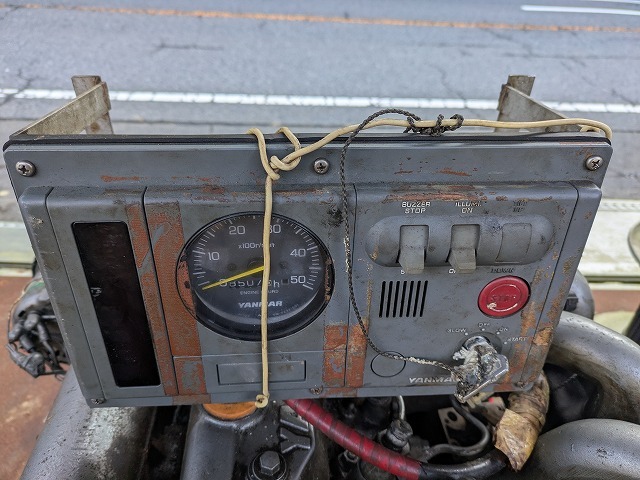 ヤンマー　3LM　船舶　エンジン　40馬力　メーター付　漁業調整用3LMS　＊YM130_画像7
