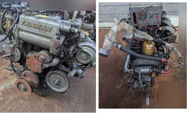 ヤンマー　3LM　船舶　エンジン　40馬力　メーター付　漁業調整用3LMS　＊YM130_画像5
