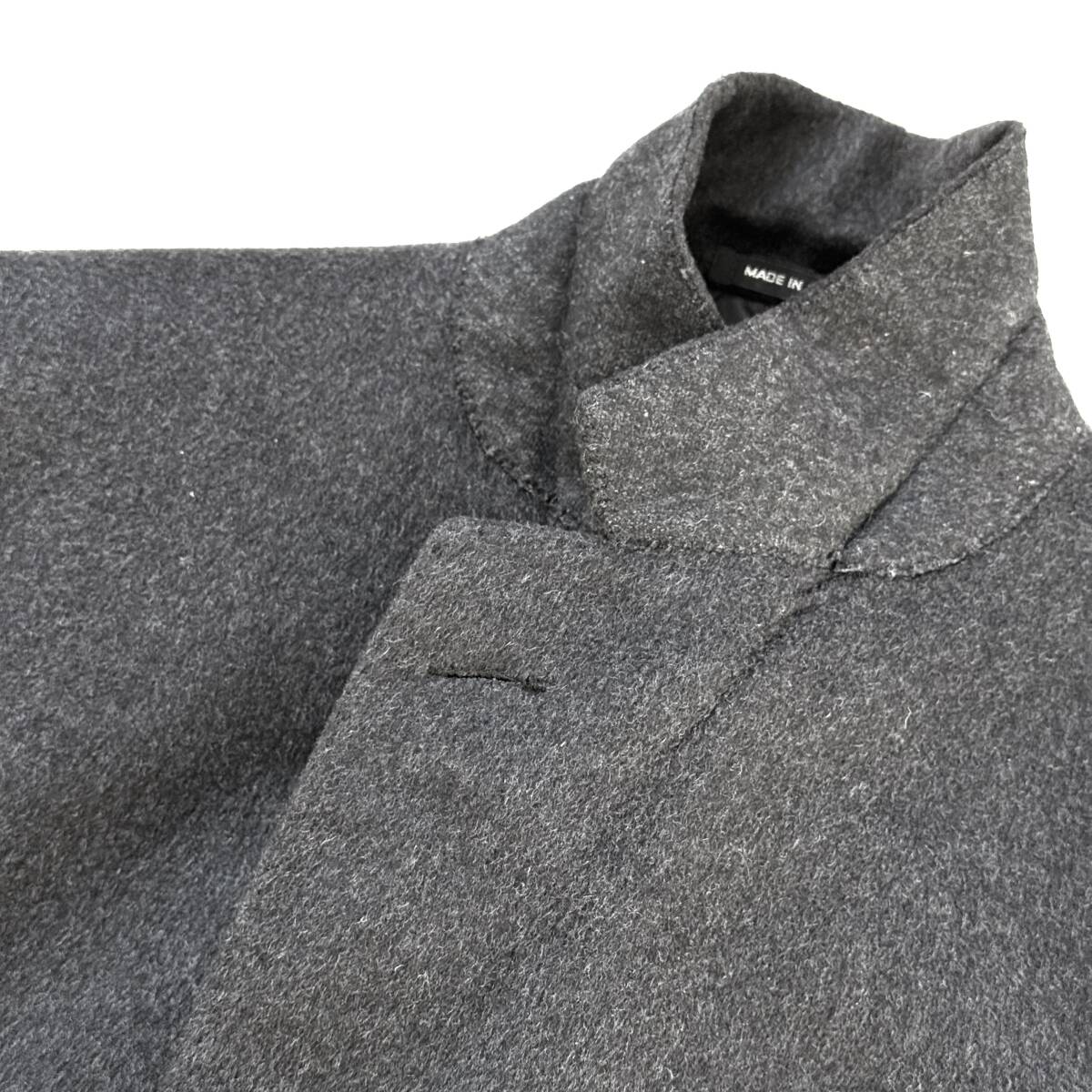 Chester Barrie カシミヤ100% 英国製 シングル チャコールグレー シルエット◎ フルハンド ビスポーク級 チェスターコート Vintage England_画像4
