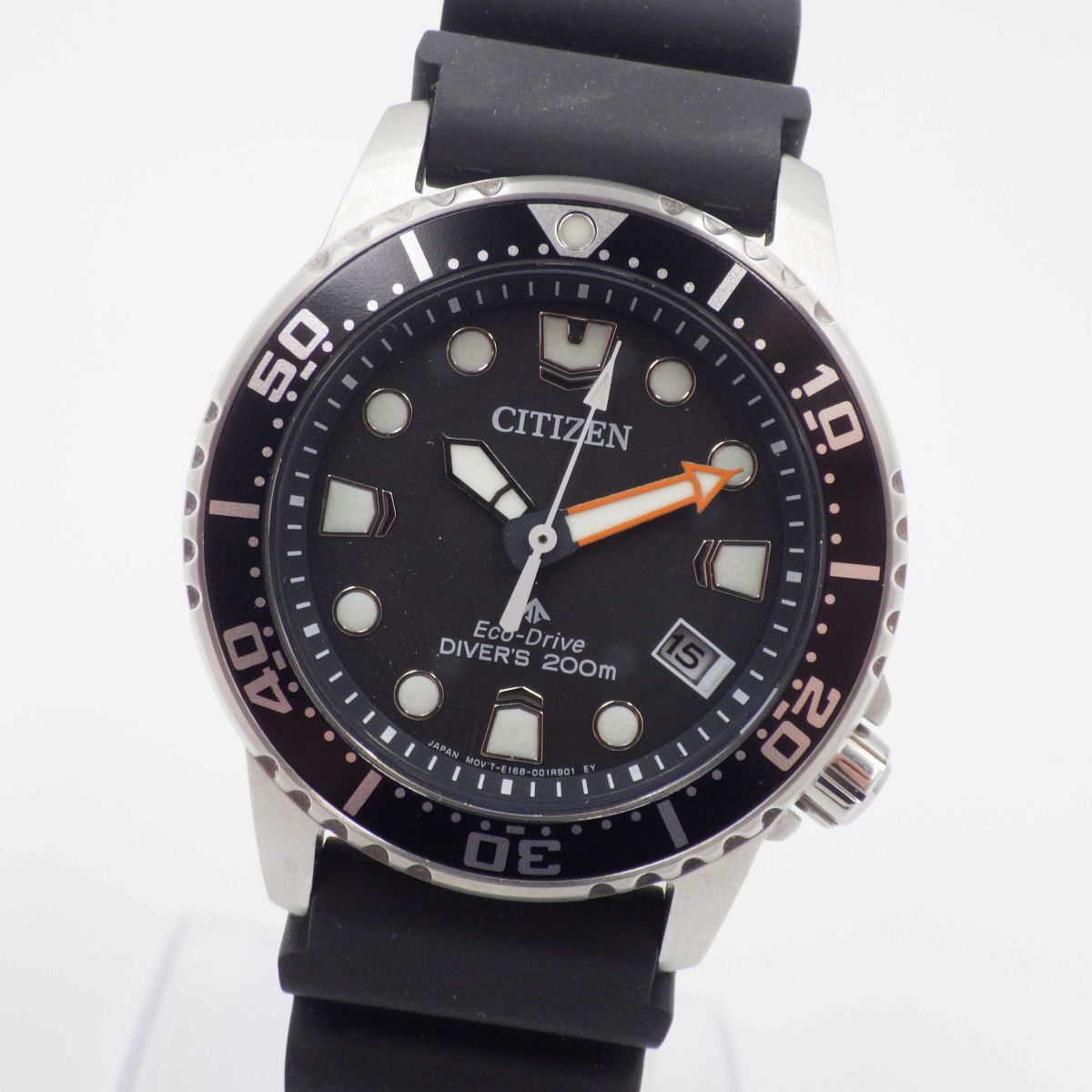 512753【1円スタート】CITIZEN シチズン 稼動品 E168-0029J01 プロマスター マリン デイト メンズ 時計 エコドライブ ケース36mm_画像1