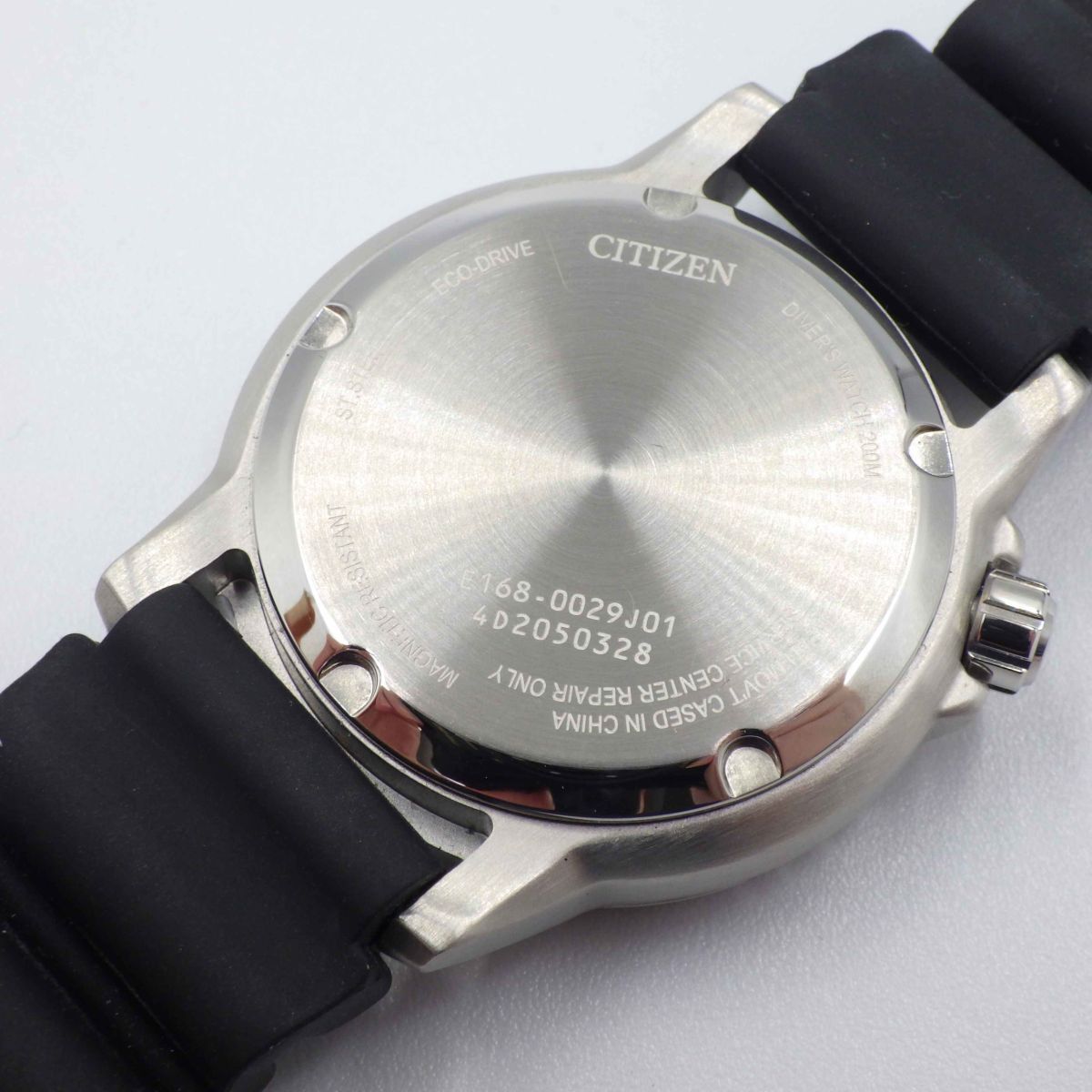 512753【1円スタート】CITIZEN シチズン 稼動品 E168-0029J01 プロマスター マリン デイト メンズ 時計 エコドライブ ケース36mm_画像5