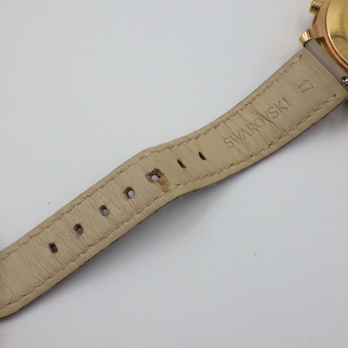 517546[1 иен старт ]SWAROVSKI Swarovski работа товар ok tia lux хронограф женский часы кварц кейс 38mm