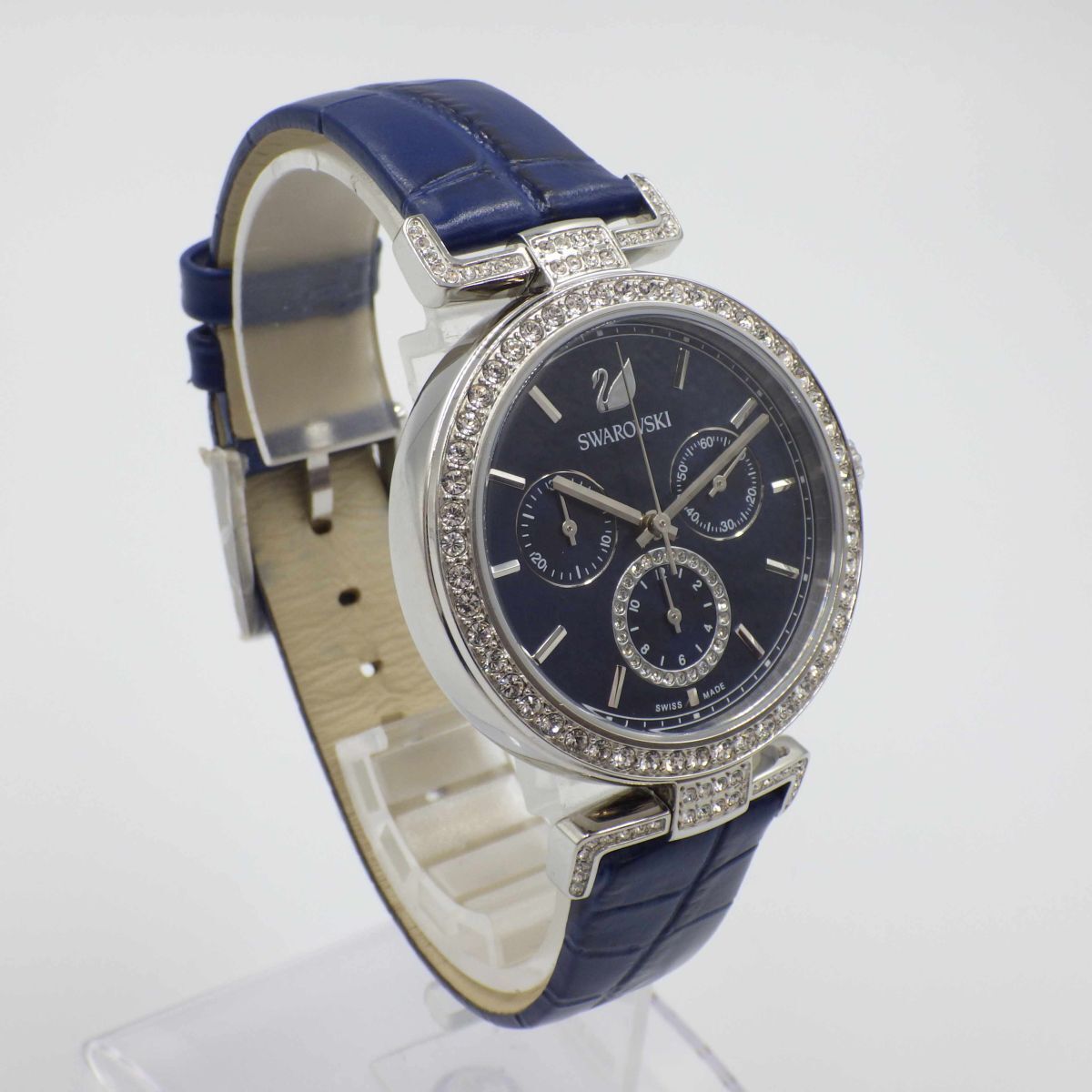 517544[1 иен старт ]SWAROVSKI Swarovski работа товар пассаж хронограф женский часы кварц кейс 38mm