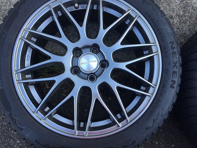  Impreza неоригинальный aluminum 17x7J +48 PCD100-5H 205/50R17 глубокий паз зимний имеется комплект 