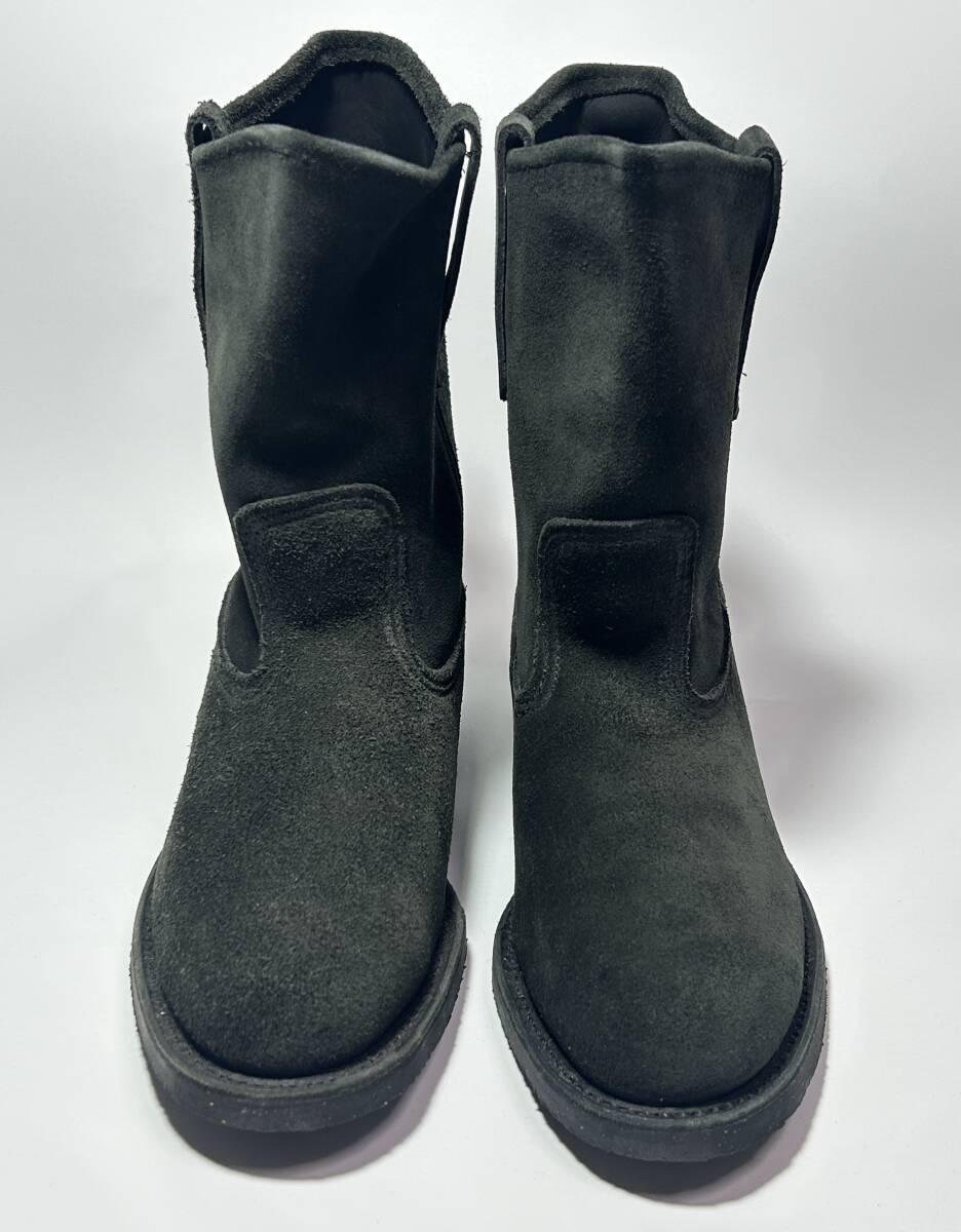未使用 07年製 廃盤 レア BEAMS別注 レッドウィング 8186 ペコス 7D ビームス ブラック スエード ラフ 黒 ペコス ブーツ 限定_画像3