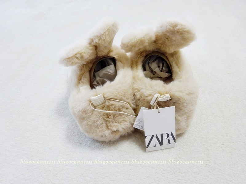 新品【ZARAザラ】ふわもこフェイクファーアニマルフェイス ルームシューズ 36/37 23-23.5cm スリッパ パジャマ Tシャツ パンツ 130 140 150_画像5