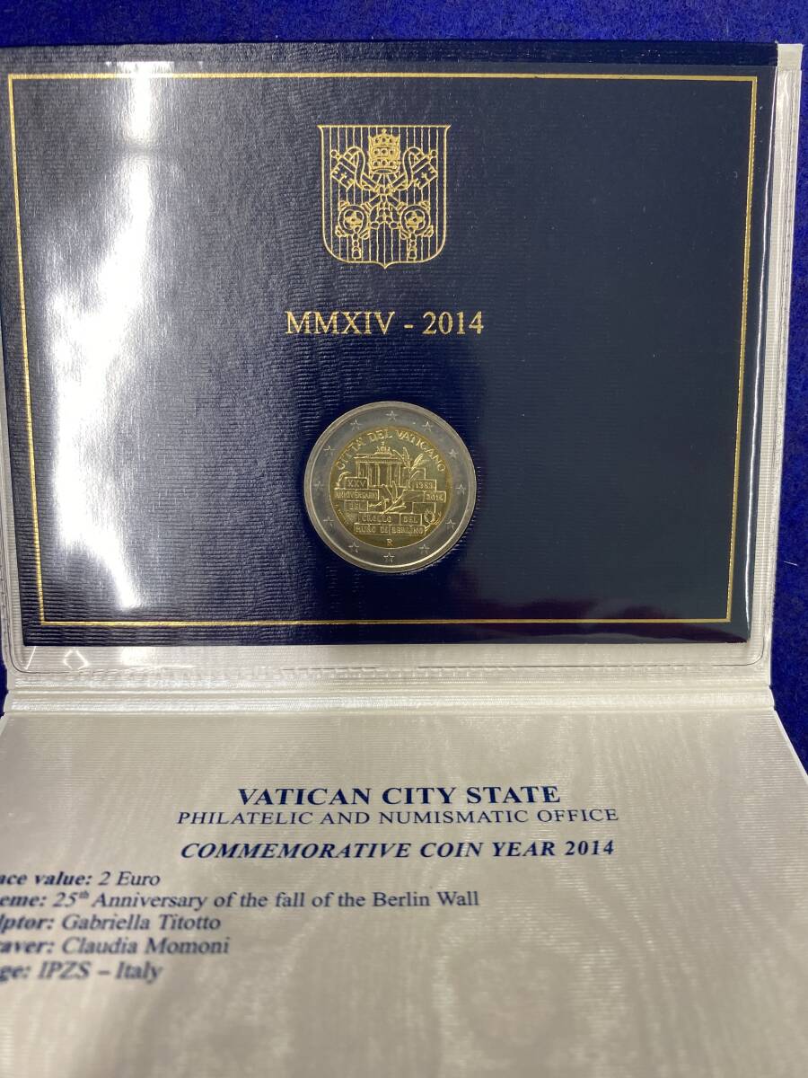 バチカン　ベルリン壁崩壊２５周年記念貨幣　ミントセット_画像2