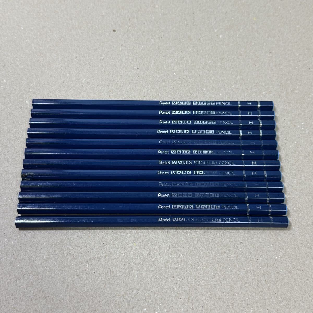 新品 廃盤 Pentel ぺんてる えんぴつ 鉛筆 MARK SHEET Pencil マークシートペンシル 1ダース 12本セット H CBM10 vintage 昭和レトロ_画像1