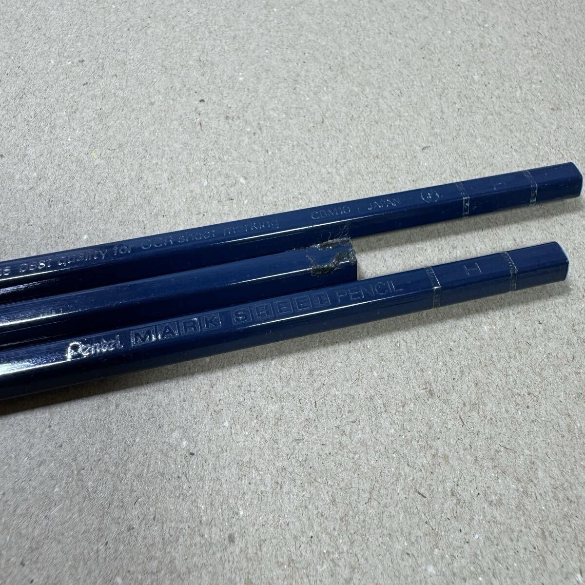 新品 廃盤 Pentel ぺんてる えんぴつ 鉛筆 MARK SHEET Pencil マークシートペンシル 1ダース 12本セット H CBM10 vintage 昭和レトロ_画像7