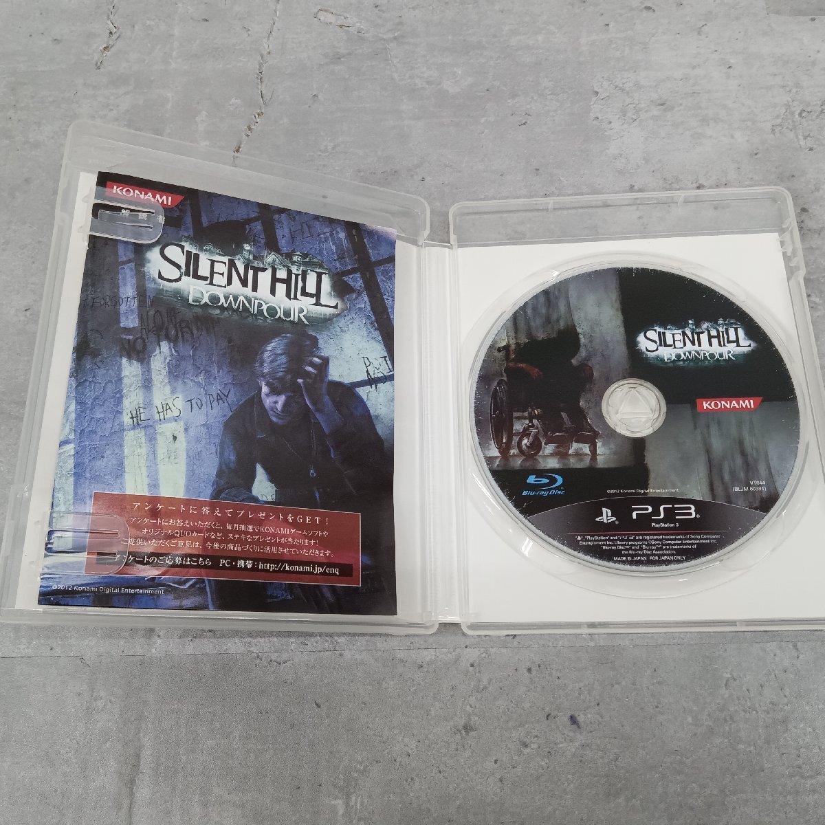 PS3 ソフト SILENT HILL: DOWNPOUR サイレントヒル ダウンプア PlayStation3 プレステ 動作確認済 ユーズド_画像3