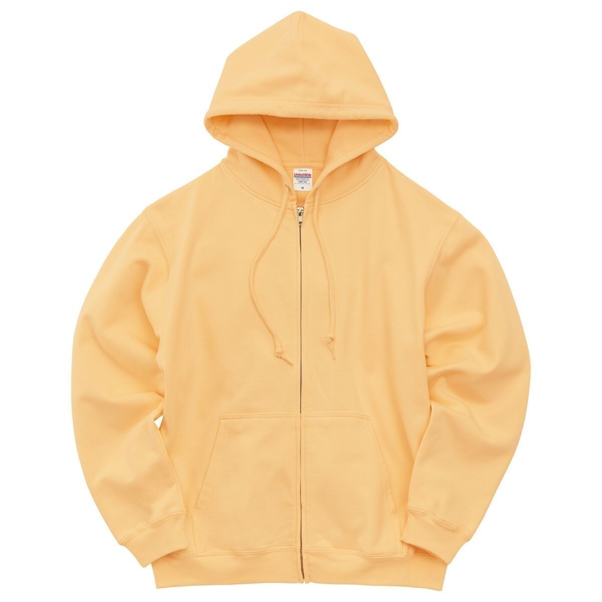 パーカー XXL アッシュ 薄手 8.8オンス 裏パイル ジップアップ フルジップ 無地 定番 綿100 スウェット A2146 3L 2XL ライトグレー 539701_画像3