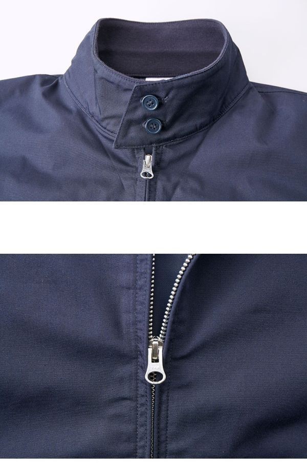 スウィングトップ XXL ブラック ブルゾン 裏地付 ジップアップ ジャケット 無地 スイングトップ アウター 着画有 A409 2XL 3L 黒 707801_画像8