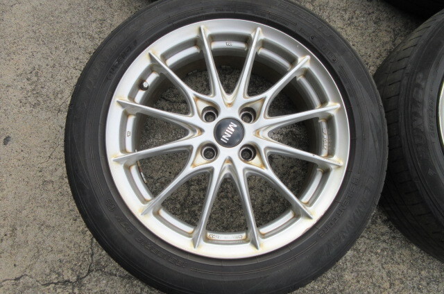 BMWミニ　MINI　WORK　日本製　アルミホイール　16インチ　6.5J　4穴　PCD100　オフセット46 　ハブ径約56mm　R55　R56　R57　R58　R59_画像2