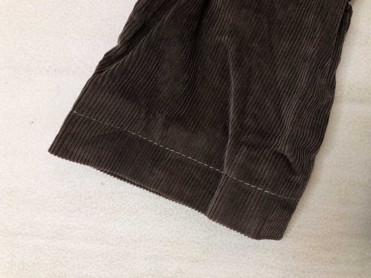 イタリア製 アルマーニ コレツィオーニ ARMANI COLLEZIONI レトロ トラッド コーデュロイ テーラード ジャケット レディース 42 茶_画像5