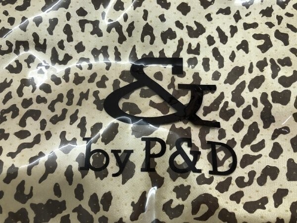 & by P&D アンドバイピーアンドディー レディース ヒョウ柄 ビニール ハンドバッグ ベージュ茶色_画像2