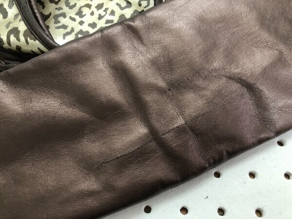 & by P&D アンドバイピーアンドディー レディース ヒョウ柄 ビニール ハンドバッグ ベージュ茶色_画像3