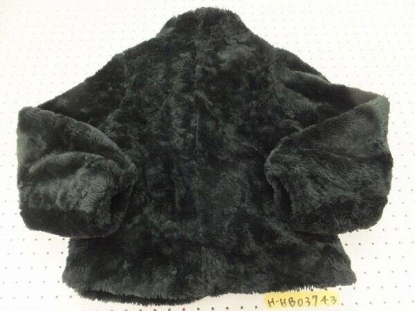 RAY BEAMS レイビームス レディース フロントホック ファーボアジャケット 黒_画像3