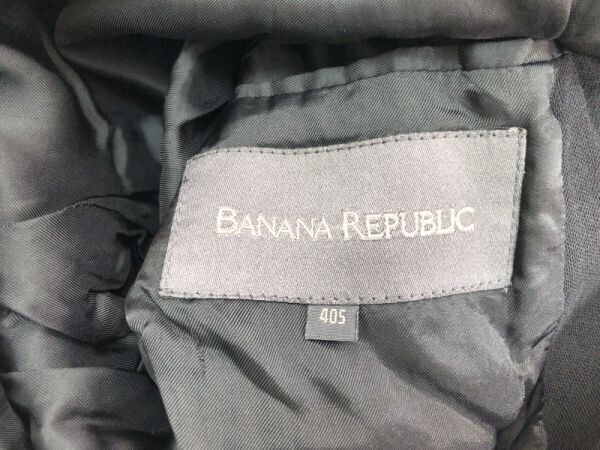 イタリア製 バナナリパブリック Banana Republic トラッド カジュアルモード テーラード ジャケット メンズ 総裏地 ウール100% L 黒_画像2