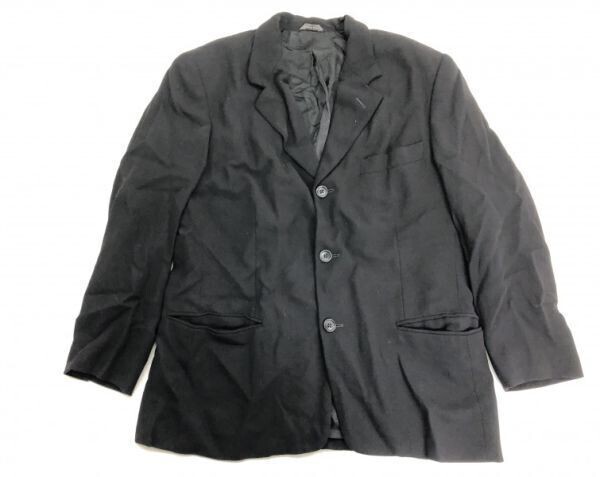 イタリア製 バナナリパブリック Banana Republic トラッド カジュアルモード テーラード ジャケット メンズ 総裏地 ウール100% L 黒_画像1