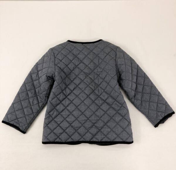 GREEN LABEL RELAXING ユナイテッドアローズ UNITED ARROWS トラッド ノーカラー 中綿 キルティング ジャケット 子供服 キッズ 115 グレー_画像3