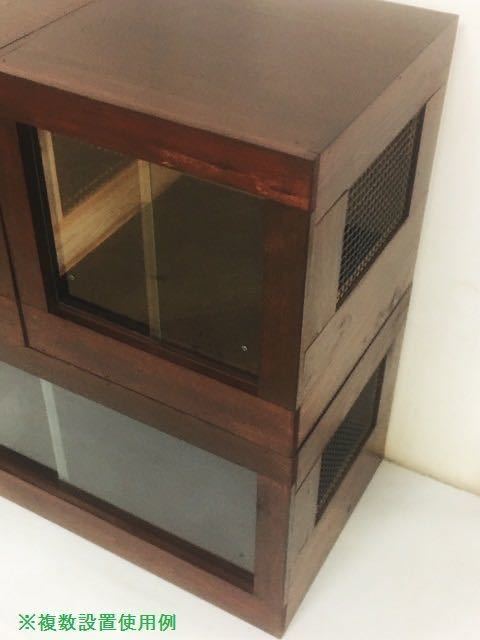 一台限定　木製ケージ900×450×450　リクガメ、爬虫類、小動物用　未使用 ナチュラルカラー_画像10