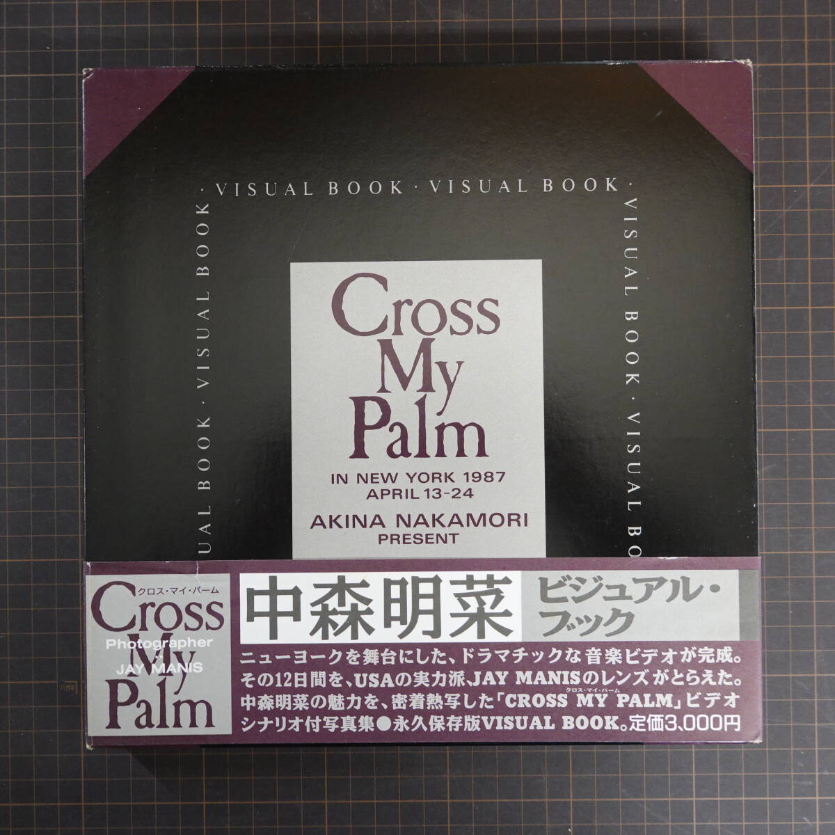 6197中森明菜写真集 ビジュアルブック「CROSS MY PALM クロスマイパーム」 ケース付き 帯付き_画像1