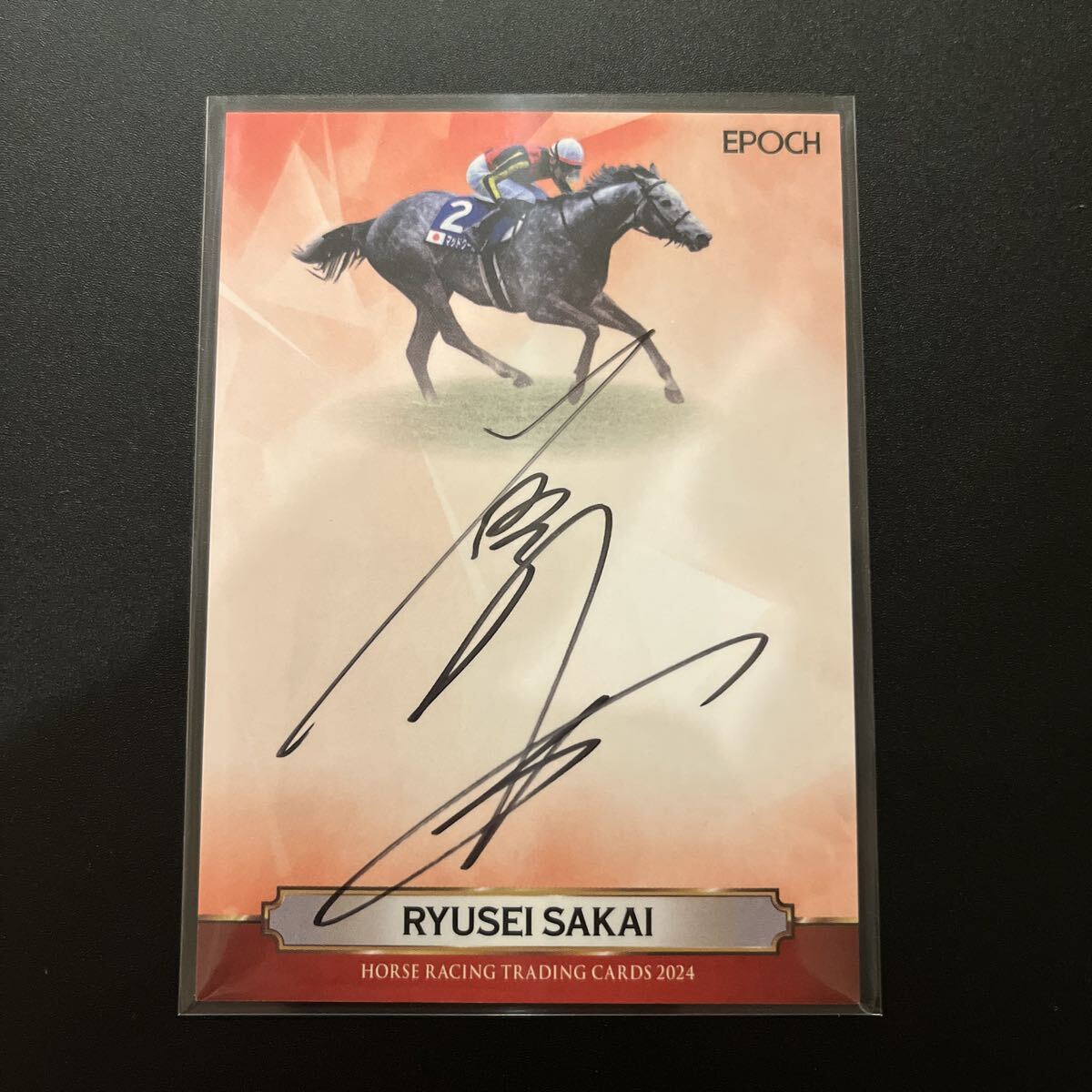 2025 EPOCH ホースレーシング 〜2024上半期総集編〜 坂井瑠星 直筆サインカード 50枚限定 6/50 マッドクール_画像1