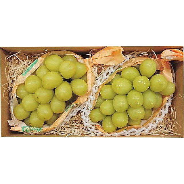 〔お歳暮ギフト〕長野県産 シャインマスカット(2房) 〔申込締切12/17、お届け期間12/3～12/27〕〔全国配送可〕_画像1