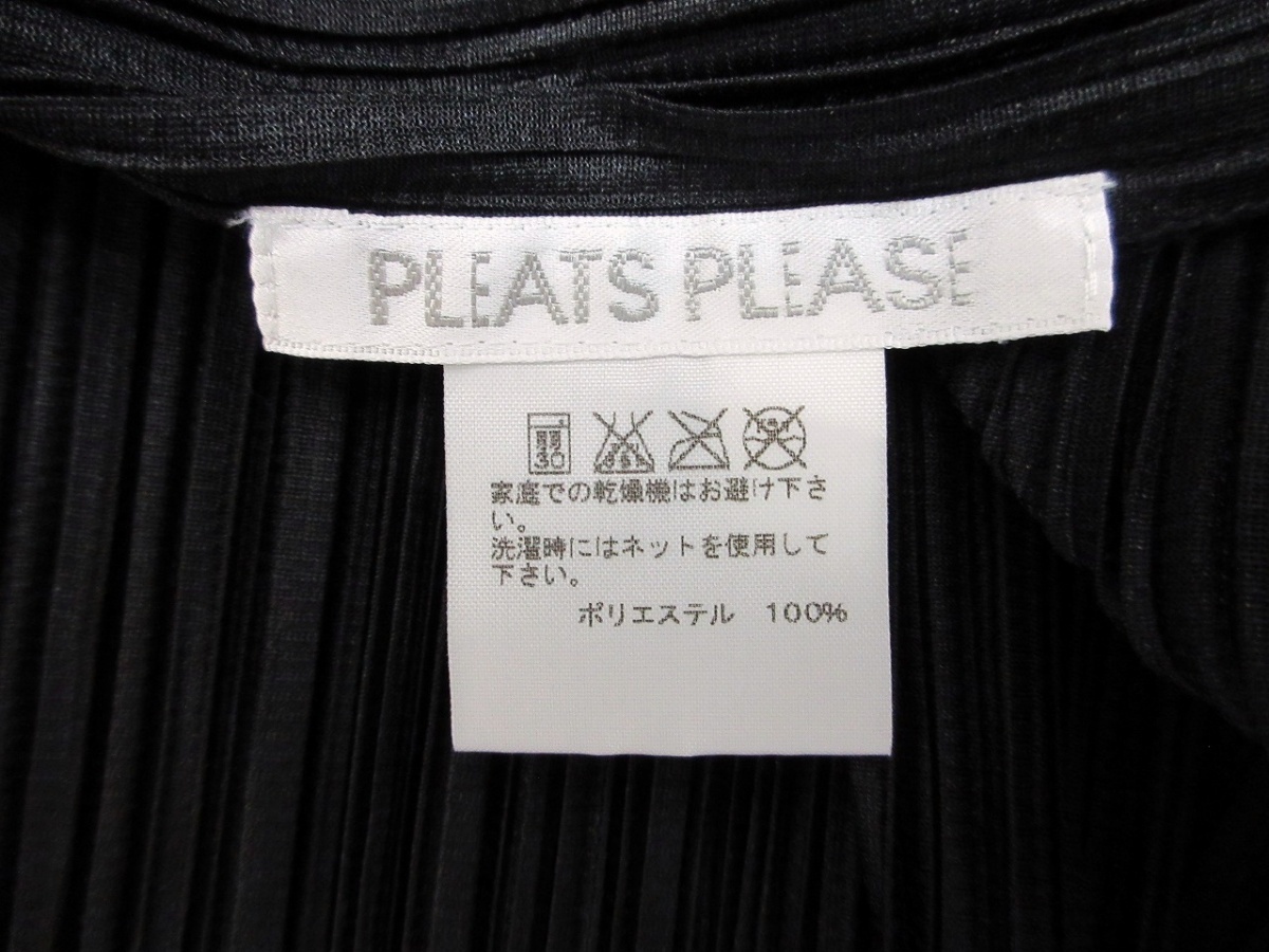 PLEATS PLEASE プリーツノースリーブワンピース Dress 3 PP61-JH973 ポリエステル100% MADE IN JAPAN_画像4