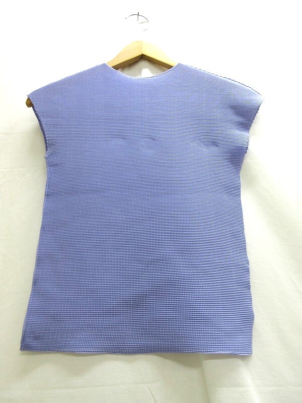 ISSEY MIYAKE me イッセイミヤケミー ノースリーブ sleeveless MI13FK014 ポリエステル100% フィリピン製_画像1