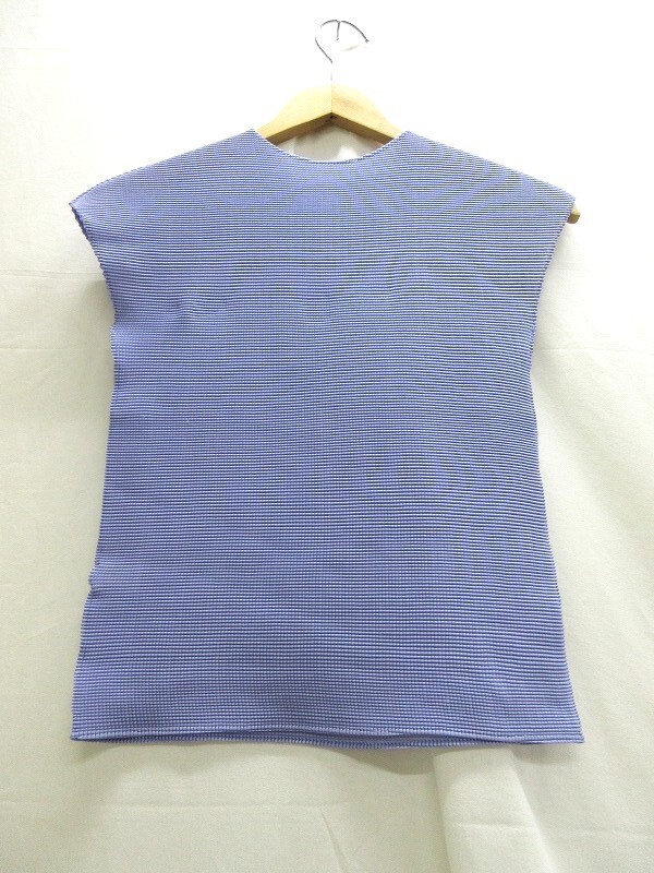 ISSEY MIYAKE me イッセイミヤケミー ノースリーブ sleeveless MI13FK014 ポリエステル100% フィリピン製_画像2