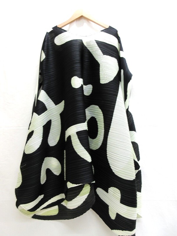 PLEATS PLEASE プリーツプリーズ プリーツデザインドレス designer dress 3 PP01-JH673 ポリエステル100% MADE IN JAPAN_画像2