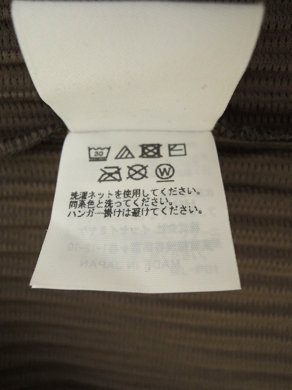 HOMME PLISSE オムプリッセ 長袖プリーツカットソー 2 HP23JK181 チャコールグレー ポリエステル100% イッセイミヤケ_画像5