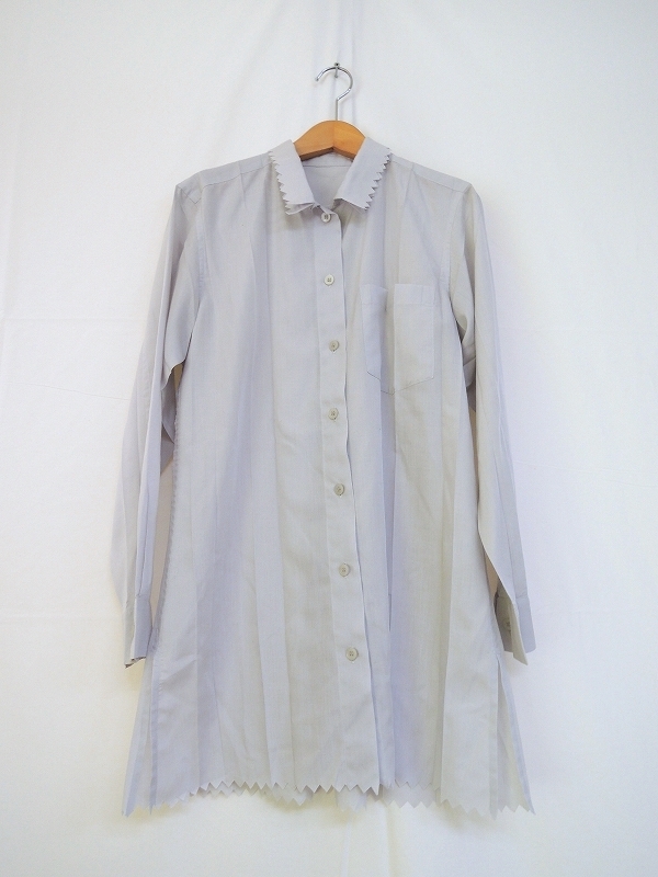 ISSEY MIYAKE me イッセイミヤケミー デザインシャツ MI21FJ292 グレー ポリエステル100%_画像1