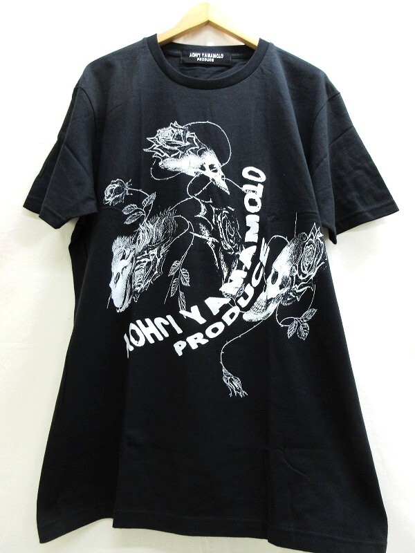 YOHJI YAMAMOTO PRODUCE ヨウジヤマモト プロデュース 半袖カットソー Cut and sew 3 HW-T93-988 COTTON100% MADE IN CHINA_画像1