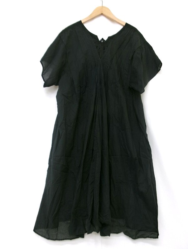 ZUCCa ズッカ ワンピース M ZU31FH034 ブラック 綿100%_画像2