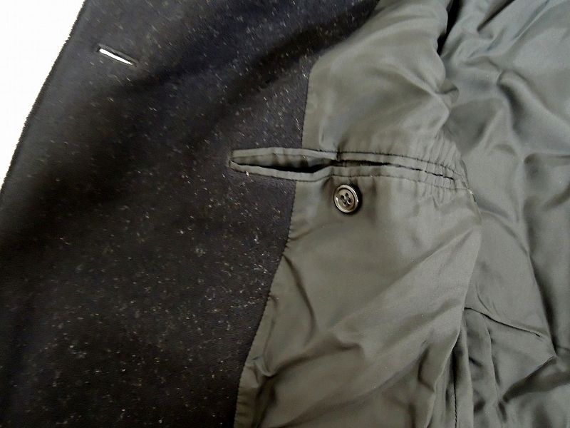 ZUCCa ズッカ コート M ZU63-FA103 ブラック 毛95% ナイロン5%_画像5