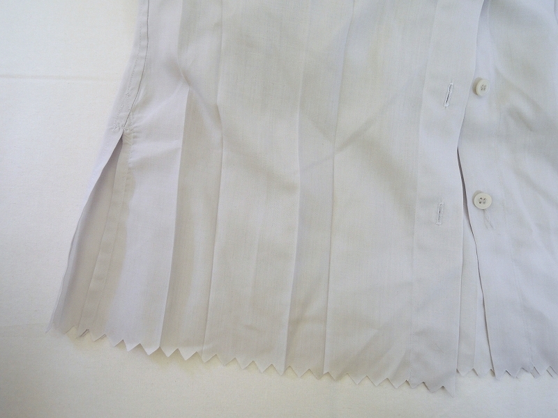 ISSEY MIYAKE me イッセイミヤケミー デザインシャツ MI21FJ292 グレー ポリエステル100%_画像4