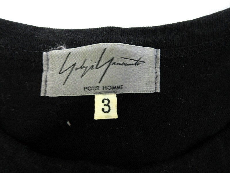 Yohji Yamamoto POUR HOMME ヨウジヤマモト プールオム 長袖カットソー Cut and sew 3 HJ-T41-063 ウルトラマン COTTON100%_画像4
