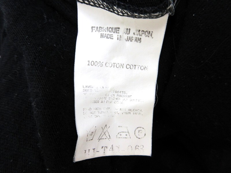 Yohji Yamamoto POUR HOMME ヨウジヤマモト プールオム 長袖カットソー Cut and sew 3 HJ-T41-063 ウルトラマン COTTON100%_画像6