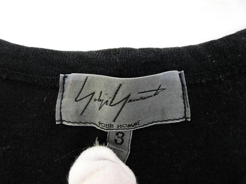 Yohji Yamamoto POUR HOMME ヨウジヤマモト プールオム 半袖カットソー Cut and sew 3 HY-T86-096 バルタン星人 COTTON100%_画像3