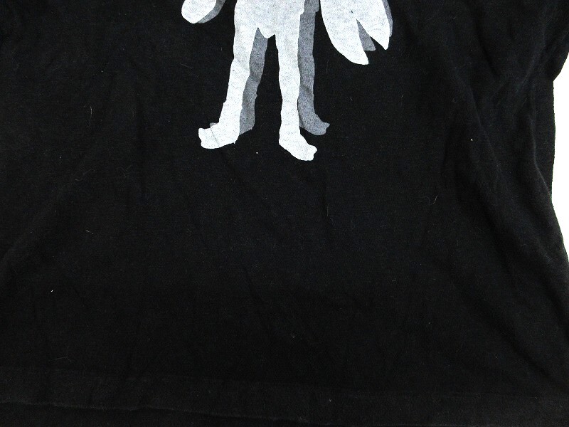 Yohji Yamamoto POUR HOMME ヨウジヤマモト プールオム 半袖カットソー Cut and sew 3 HY-T86-096 バルタン星人 COTTON100%_画像6