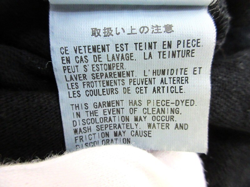 Yohji Yamamoto POUR HOMME ヨウジヤマモト プールオム 半袖カットソー Cut and sew 3 HY-T86-096 バルタン星人 COTTON100%_画像9